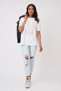 Mama High Waisted Boyfriend Jean