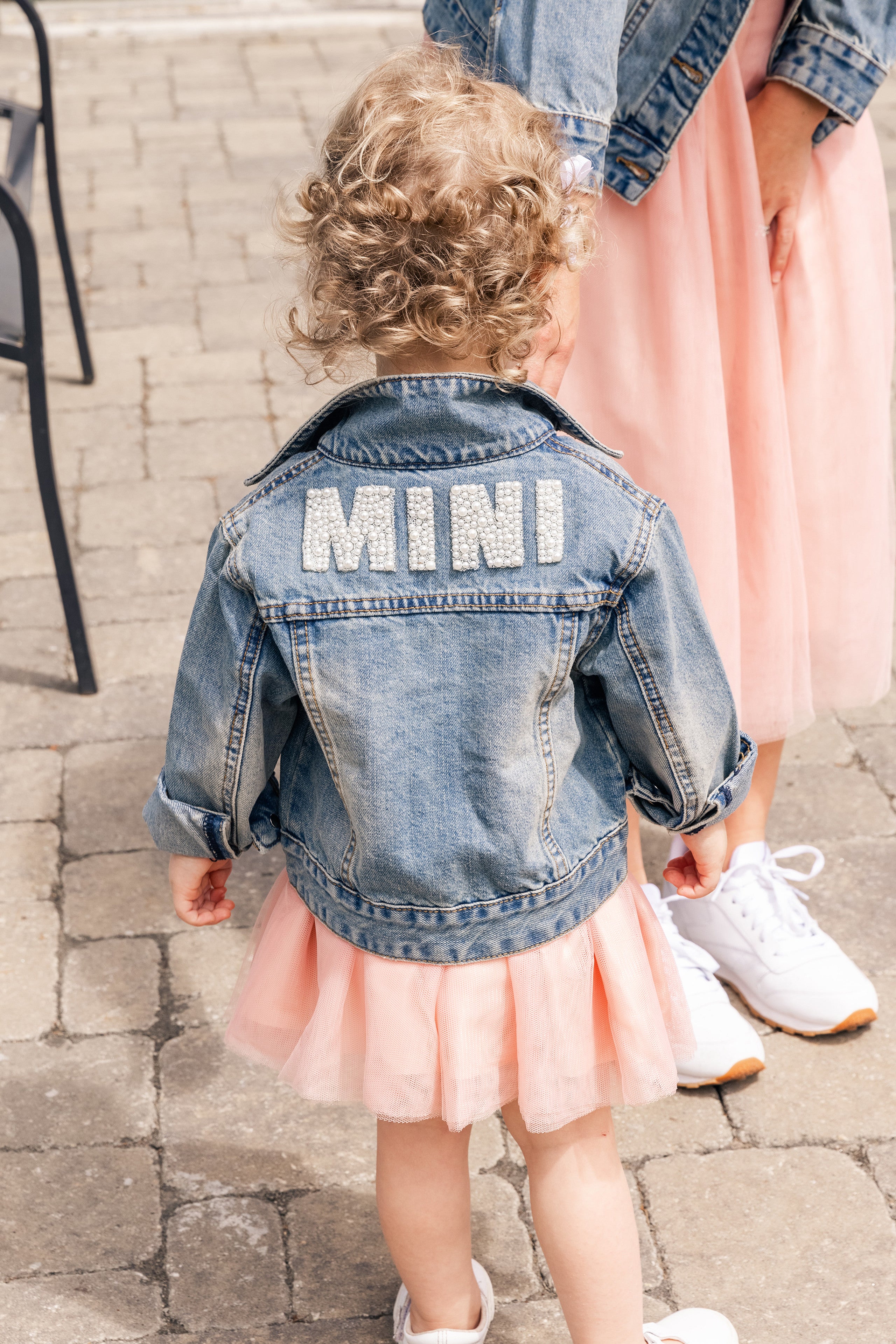 Mini Denim Beaded Jacket