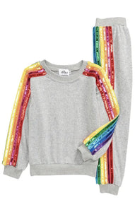 Rainbow Sequin Tracksuit